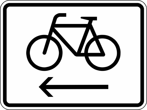 Radfahrer Radweg links benutzen Nr. 2201