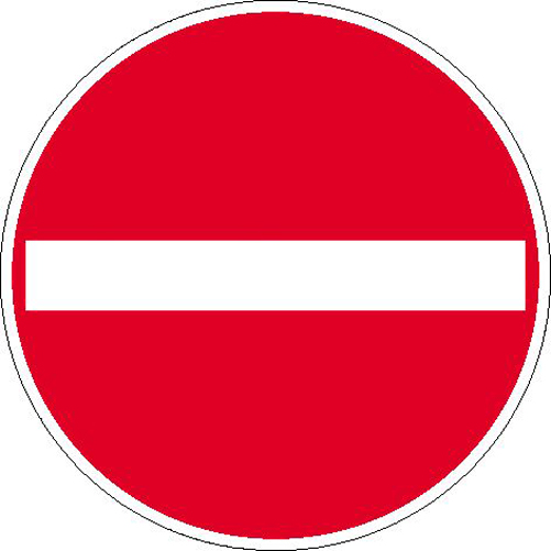 Modellbeispiel: Verkehrsschild Verbot der Einfahrt (Art. 21.5252)