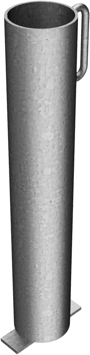 Bodenhülse Ø 60 mm, vorgerüstet für Vorhängeschloss