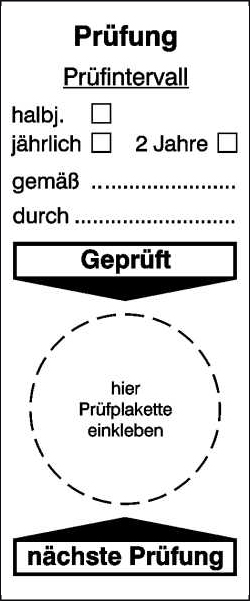 Modellbeispiel: Prüfung/Prüfintervall halbjährlich/jählich/2-jährlich (Art. 30.c5020)