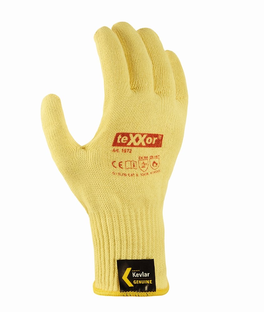 teXXor® Mittelstrick-Handschuhe 'ARAMID mit Noppen', 7 