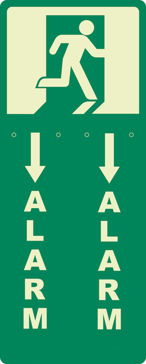 Modellbeispiel: Modellbeispiel: Piktogramm Notausgang-Alarm für EH-Türwächter (Art. 32280)