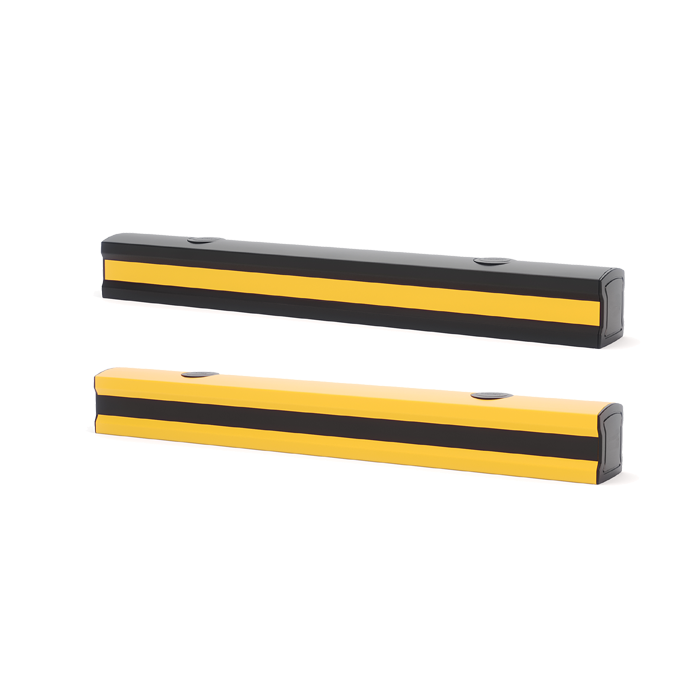 Modellbeispiel: Bodenbarriere 'Flip 120' Länge 1000 mm in schwarz und gelb (Art. 41545.0002 und Art. 41545.0001) 