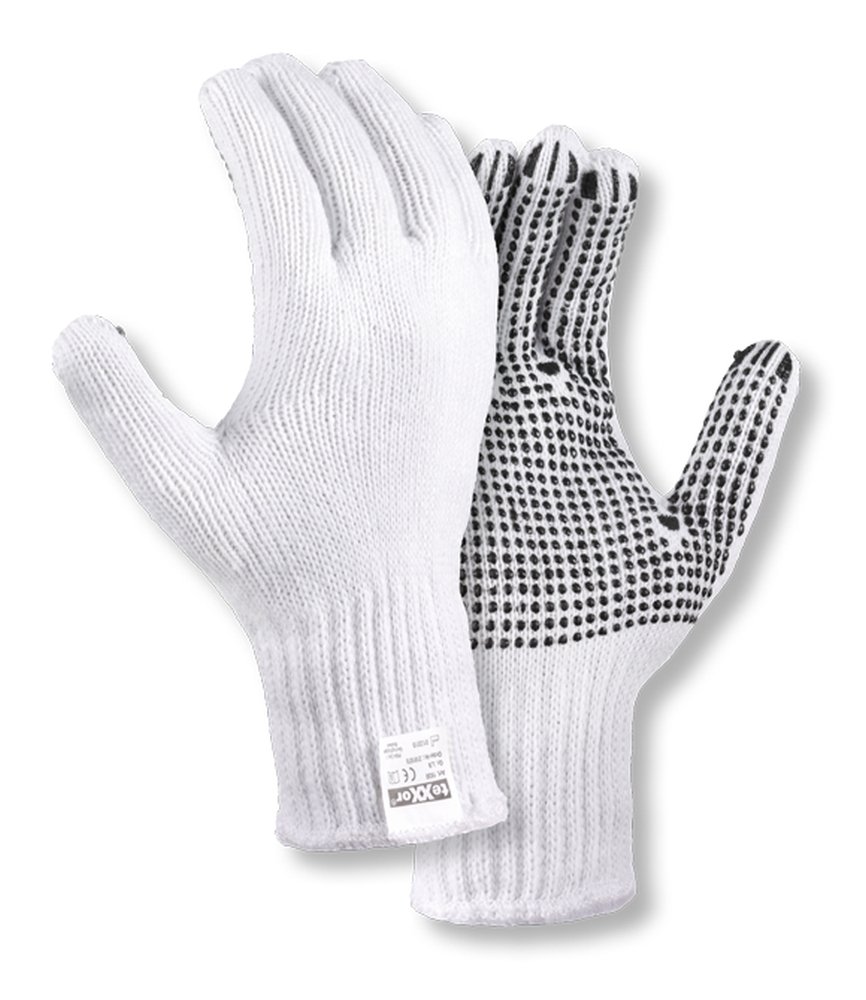 teXXor® Grobstrick-Handschuhe 'BAUMWOLLE/POLYESTER', einseitige Noppen, 7 