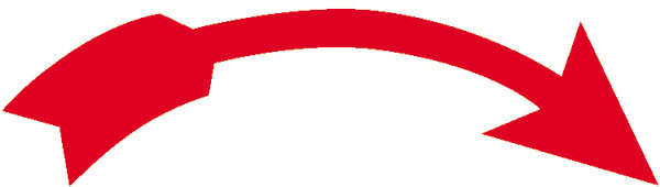 Modellbeispiel: Drehrichtungspfeil, rechtsweisend, weiß-rot (Art. 31.9407)