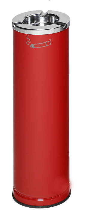 Modellbeispiel: Standascher -Cubo Domingo- aus Stahl, in rot (Art. 16319)
