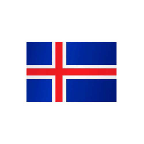 Technische Ansicht: Technische Ansicht: Länderflagge Island