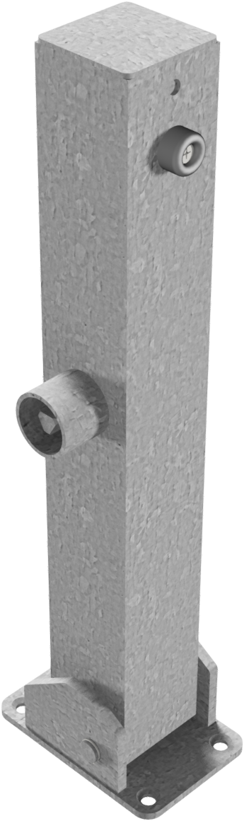 Modellbeispiel: Absperrpfosten -Bollard- 70 x 70 mm, umlegbar (Art. 4715fu)