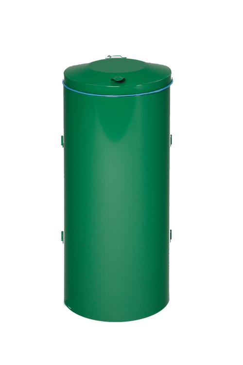 Modellbeispiel: Müllsackständer -Cubo Fausto- 120 Liter aus Stahl, mit Doppeltür, in smaragdgrün (Art. 16899)
