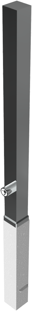 Modellbeispiel: Absperrpfosten -Bollard-, herausnehmbar (Art. 4070f)