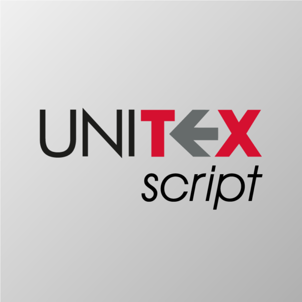 Modellbeispiel: Unitex Script Beschriftungsprogramm (Art. 20117)
