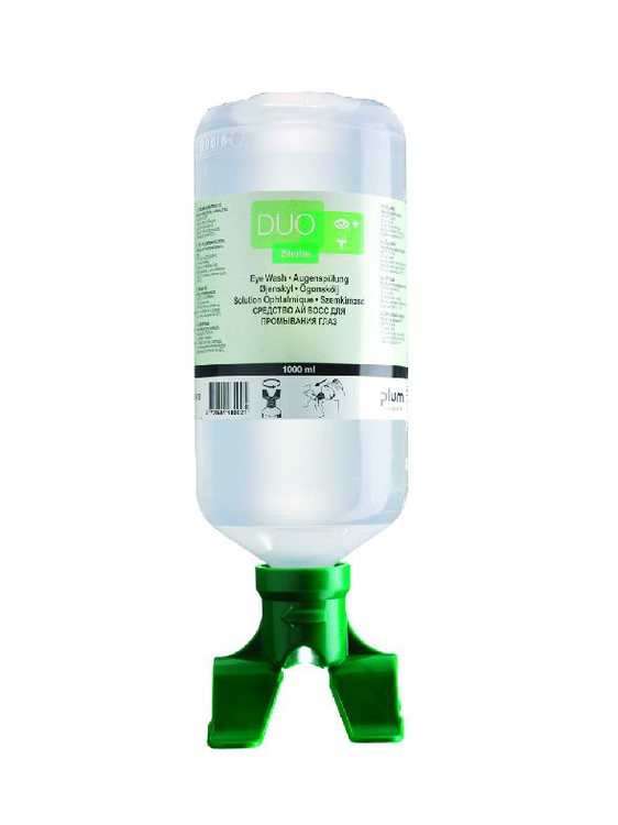 Augenspülflasche -PLUM DUO- mit 0,9% Natriumchloridlösung
