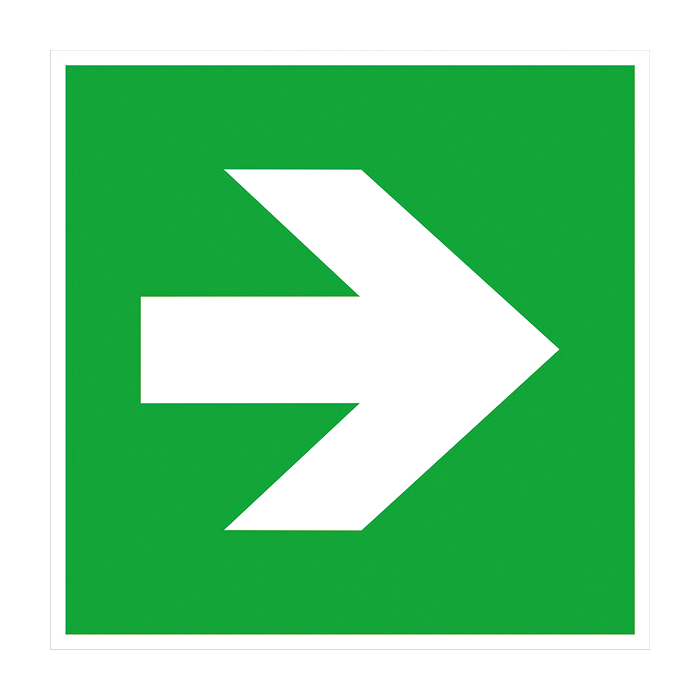 Zusatzschild Richtungsangabe gerade, links, rechts 