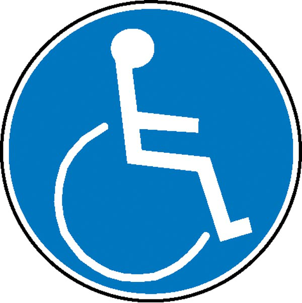 Modellbeispiel: Gebotsschild Rollstuhlbenutzer (Art. 21.0571)