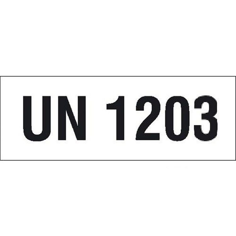 Gefahrgutaufkleber mit UN-Nummer