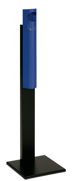 Modellbeispiel: Zigarettenascher -Cubo Pepita- 3,5 Liter, aus Stahl, mit Standfuß, in enzianblau (Art. 16752)
