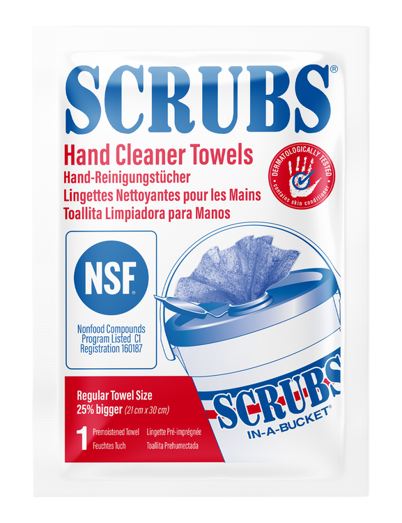 SCRUBS Reinigungstücher, für Hände, Maschinen und Werkzeuge 'Single Pack'
