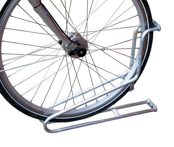 Einzelparker/Fahrradständer -Bristol-, zur Wandbefestigung 90°, Reifenbreite bis 53 mm