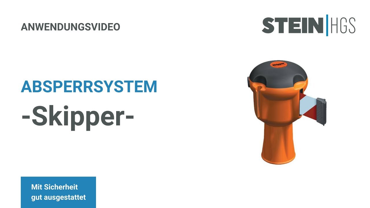 Leitkegel aus Kunststoff für Absperrsystem -Skipper-, Höhe 750 mm, orange-weiß