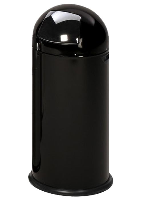 Modellbeispiel: Abfallbehälter -Cubo Tadeo- 52 Liter, aus Stahl, ohne Fußpedal, in schwarz (Art. 16440)