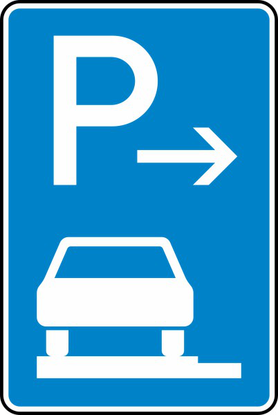 Parken auf Gehwegen ganz in Fahrtr. links (Anfang) Nr. 315-61