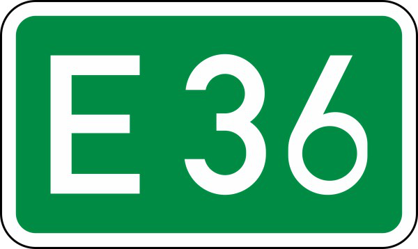 Modellbeispiel: VZ Nr. 410 (Europastraßen)