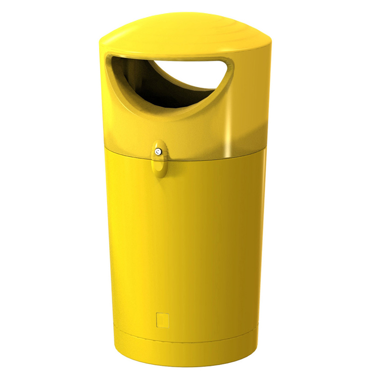 Modellbeispiel: Abfallbehälter -Metro Hooded- 100 Liter, gelb (Art. 37699)