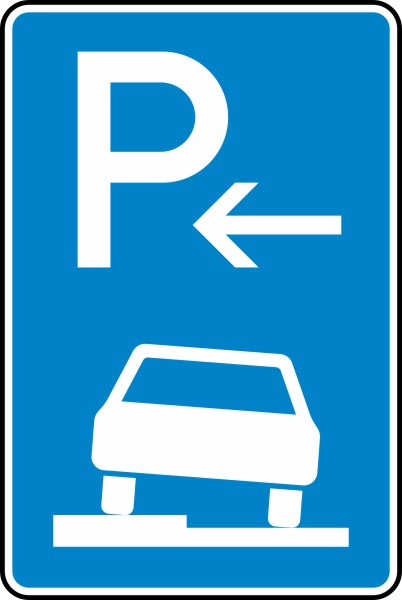 Parken halb auf Gehwegen in Fahrtrichtung links (Ende) Nr. 315-52