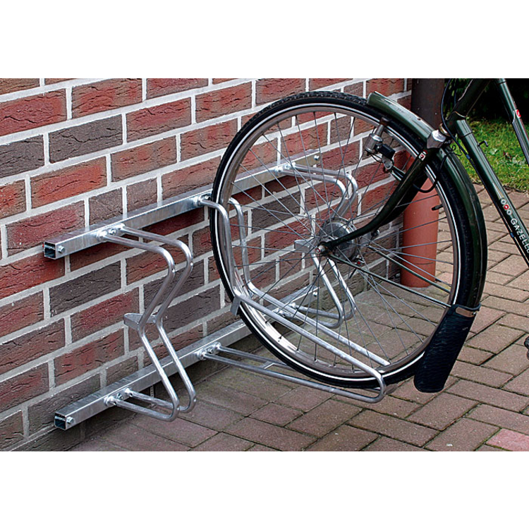 Anwendungsbeispiel: Fahrradständer -Bern Classic-, 3er zur Wandbefestigung (Art. 10644)