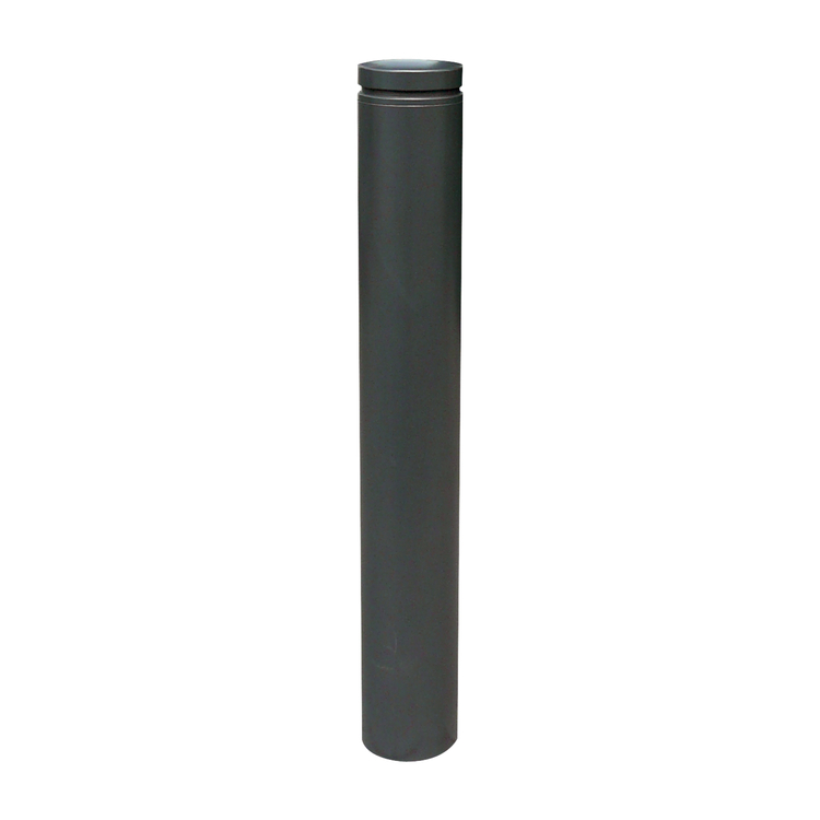 Modellbeispiel: Stilpoller -Alukopf mit Zierring- Ø 152 mm ortsfest zum Einbetonieren (Art. 40155b)