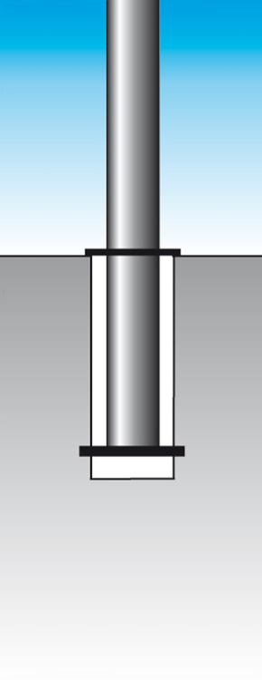 Absperrpfosten -Acero Rundkopf- (V2A) Ø 76 mm
