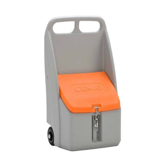 Streugutbehälter -Cemo Go-Box- 70 Liter aus chemikalienbeständigem PE