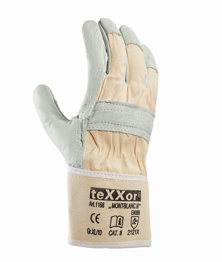 teXXor® Rindvollleder-Handschuhe 'MONTBLANC III', 8 