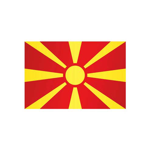 Technische Ansicht: Technische Ansicht: Länderflagge Mazedonien