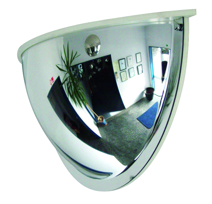 Überwachungsspiegel 'PANORAMA-180' aus Acrylglas, mit Abdeckung