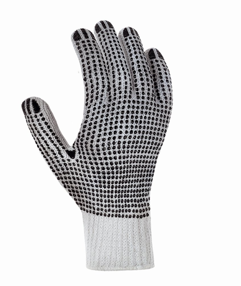teXXor® Grobstrick-Handschuhe 'BAUMWOLLE/POLYESTER', beidseitige Noppen, 7 