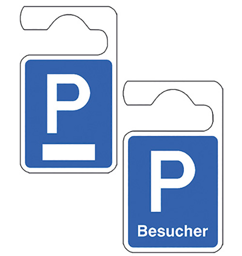 Parkausweisanhänger mit Symbol P 