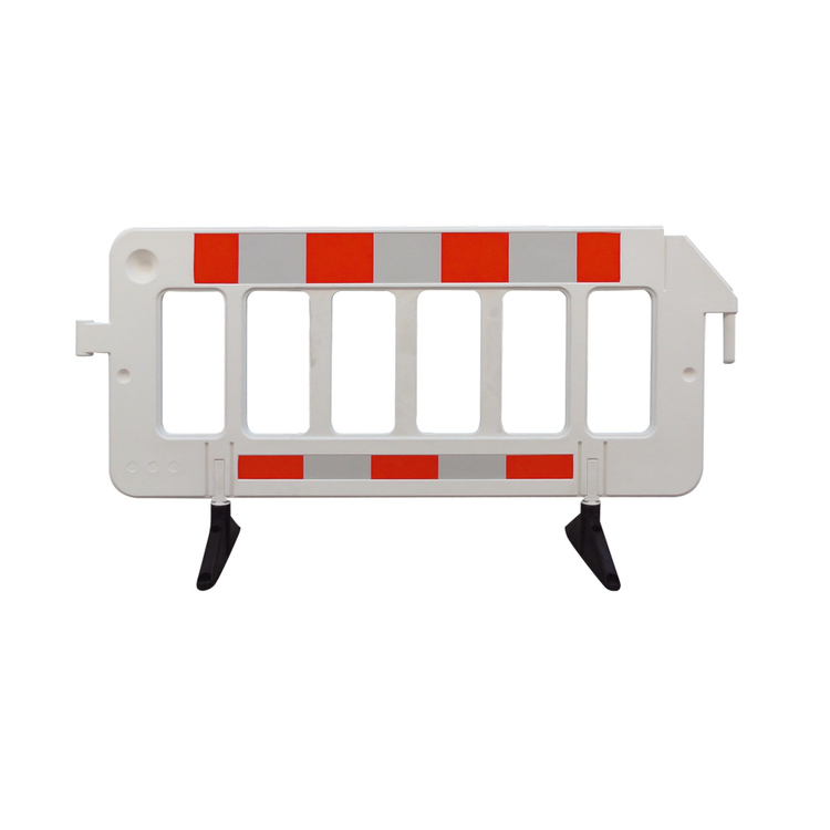 Modellbeispiel: Absperrgitter -Stop- aus Kunststoff, mit rot-weißer Folie RA1 (Art. 33320kdrf)