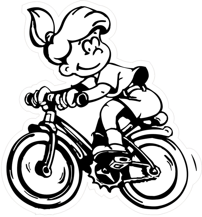 Modellbeispiel: Verkehrszeichen Kinderfigur mit Fahrrad (Art. 15095)