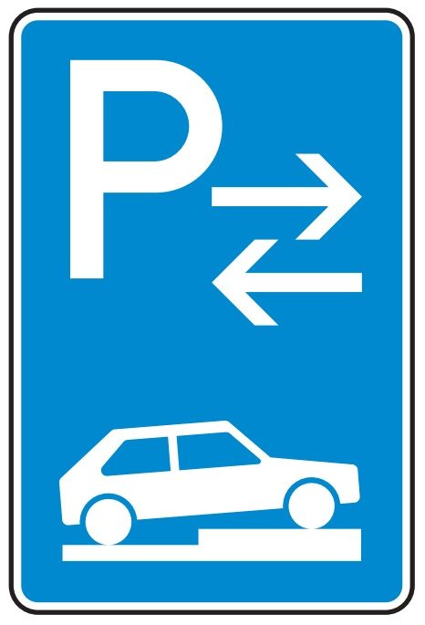 Parken auf Gehwegen halb quer zur Fahrtr. rechts (Mitte) Nr. 315-78