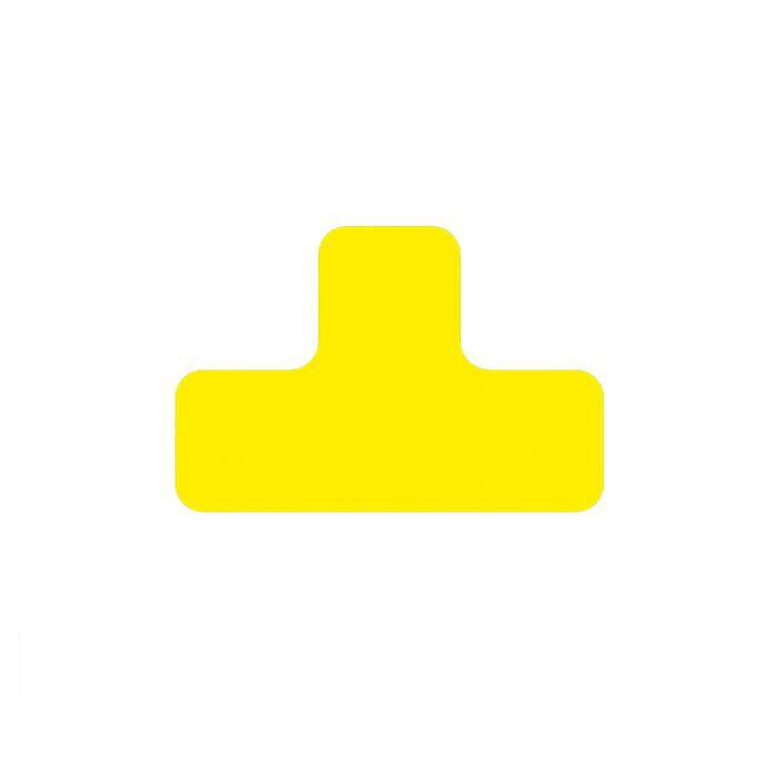 Modellbeispiel: Lagerplatzkennzeichnung -WT-5029- T-Stücke für Tiefkühlbereiche, gelb (Art. 39534)