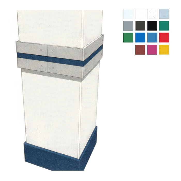 Säulenschutzprofil -Defender E20- für Rechtecksäulen mit 90°-Ecken