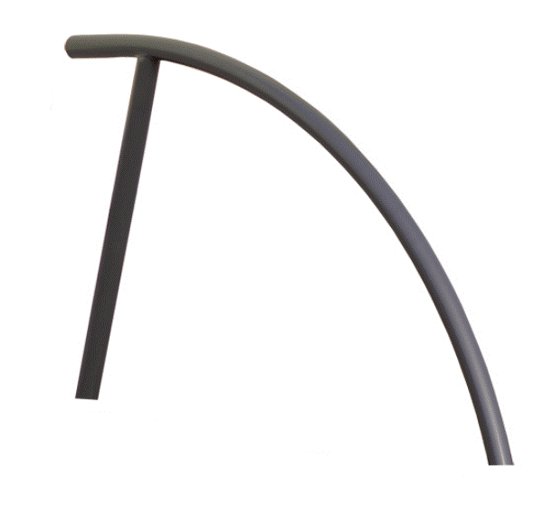 Modellbeispiel: Fahrradanlehnbügel -Juist- aus Stahl, verzinkt, zum Einbetonieren, nach RAL BD703 beschichtet (Art. 422.50b)