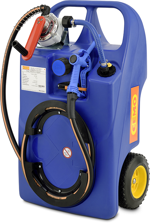 Modellbeispiel: Kraftstofftrolley -AdBlue®- 60 Liter mit Kurbelpumpe (Art. 34033)