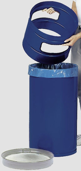 Anwendungsbeispiel: Abfallbehälter -Cubo Evita- Einfaches Öffnen und Entleeren des Behälters, Art. 16268(Müllsack nicht im Lieferumfang enthalten)