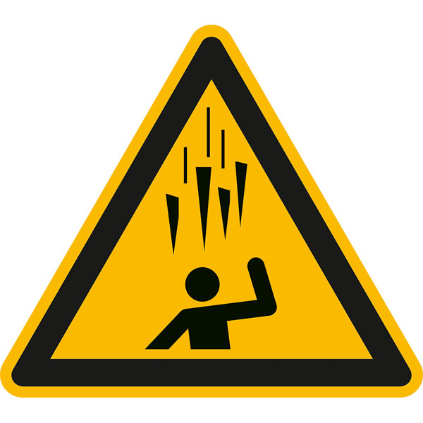 Modellbeispiel: Warnschild Warnung vor herabfallenden Eiszapfen (Art. 50.a8322)