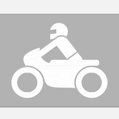 Modellbeispiel: PREMARK Straßenmarkierung aus Thermoplastik -Sonderzeichen Motorrad-