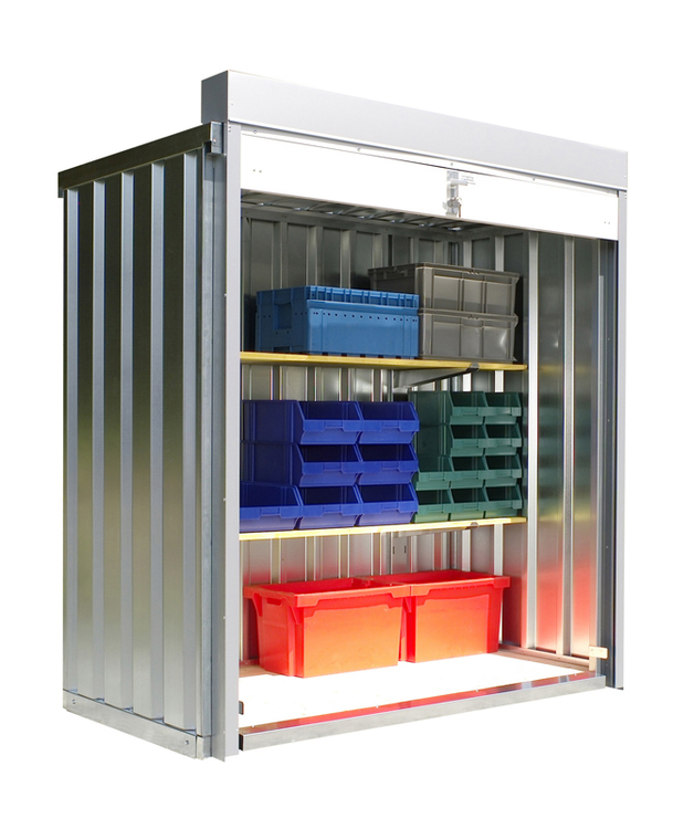 Rollladenbox -STRB 1100-, ca. 2 m², mit Holzfußboden