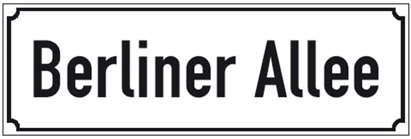 Straßennamenschild