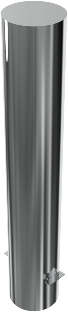 Absperrpfosten 'Bollard' Ø 154 mm aus Edelstahl